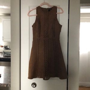 Mossimo suede brown eyelet dress